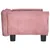 Produktbild 4 för Hundbädd rosa 70x45x30 cm sammet