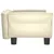 Produktbild 4 för Hundbädd gräddvit 70x45x30 cm konstläder