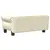 Produktbild 5 för Hundbädd gräddvit 70x45x30 cm konstläder