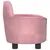 Produktbild 4 för Hundbädd rosa 66x40x45 cm sammet