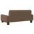 Produktbild 5 för Hundbädd brun 70x45x30 cm tyg