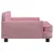 Produktbild 4 för Hundbädd rosa 90x53x30 cm sammet