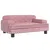 Produktbild 2 för Hundbädd rosa 70x45x30 cm sammet