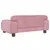 Produktbild 5 för Hundbädd rosa 70x45x30 cm sammet