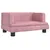 Produktbild 2 för Hundbädd rosa 60x40x30 cm sammet
