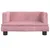 Produktbild 3 för Hundbädd rosa 60x40x30 cm sammet