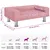 Produktbild 7 för Hundbädd rosa 70x45x26,5 cm sammet