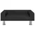Produktbild 3 för Hundbädd svart 70x45x26,5 cm sammet