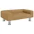 Produktbild 2 för Hundbädd brun 70x45x26,5 cm sammet