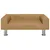 Produktbild 3 för Hundbädd brun 70x45x26,5 cm sammet