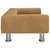 Produktbild 4 för Hundbädd brun 70x45x26,5 cm sammet