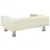 Produktbild 5 för Hundbädd gräddvit 70x45x26,5 cm sammet
