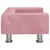 Produktbild 4 för Hundbädd rosa 50x40x26,5 cm sammet