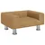 Produktbild 2 för Hundbädd brun 50x40x26,5 cm sammet
