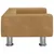 Produktbild 4 för Hundbädd brun 50x40x26,5 cm sammet