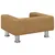 Produktbild 5 för Hundbädd brun 50x40x26,5 cm sammet