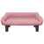 Produktbild 3 för Hundbädd rosa 70x40x24 cm sammet