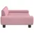 Produktbild 4 för Hundbädd rosa 100x54x33 cm sammet