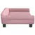 Produktbild 4 för Hundbädd rosa 100x50x21 cm sammet