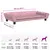 Produktbild 7 för Hundbädd rosa 100x50x21 cm sammet