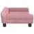 Produktbild 4 för Hundbädd rosa 70x48x22 cm sammet