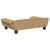 Produktbild 5 för Hundbädd brun 70x48x22 cm sammet