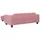 Hundbädd med förlängning rosa 100x50x30 cm sammet