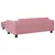 Produktbild 5 för Hundbädd med förlängning rosa 100x50x30 cm sammet