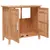 Produktbild 4 för Tvättställsskåp 66x29x61,5 cm massivt valnötsträ
