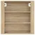 Produktbild 3 för Väggskåp sonoma-ek 80x33x80 cm konstruerat trä