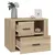 Produktbild 5 för Sängbord sonoma-ek 60x36x45 cm konstruerat trä