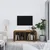 Produktbild 3 för Tv-bänk rökfärgad ek 100x35x40 cm konstruerat trä