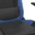 Produktbild 8 för Gamingstol svart och blå konstläder