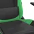 Produktbild 9 för Gamingstol med fotstöd svart och grön konstläder