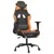 Produktbild 2 för Gamingstol med fotstöd svart och orange konstläder