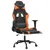 Produktbild 6 för Gamingstol med fotstöd svart och orange konstläder