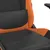 Produktbild 9 för Gamingstol med fotstöd svart och orange konstläder