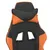 Produktbild 10 för Gamingstol med fotstöd svart och orange konstläder