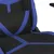 Produktbild 8 för Gamingstol svart och blå konstläder