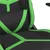 Produktbild 8 för Gamingstol svart och grön konstläder