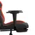 Produktbild 11 för Gamingstol med fotstöd svart och röd konstläder