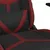 Produktbild 9 för Gamingstol med fotstöd svart och vinröd konstläder