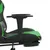 Produktbild 11 för Gamingstol med fotstöd svart och grön konstläder