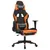 Produktbild 2 för Gamingstol med fotstöd svart och orange konstläder