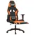 Produktbild 6 för Gamingstol med fotstöd svart och orange konstläder