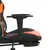 Produktbild 11 för Gamingstol med fotstöd svart och orange konstläder