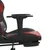 Produktbild 11 för Gamingstol med fotstöd svart och vinröd konstläder