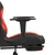 Produktbild 11 för Gamingstol med fotstöd svart och röd tyg