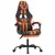 Produktbild 8 för Gamingstol med fotstöd svart och orange konstläder