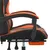 Produktbild 11 för Gamingstol med fotstöd svart och orange konstläder